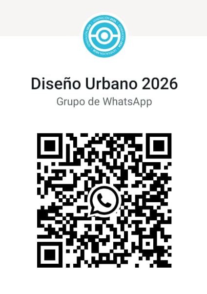 QR del grupo de WhatsApp de Diseño Urbano y del Paisaje 2026