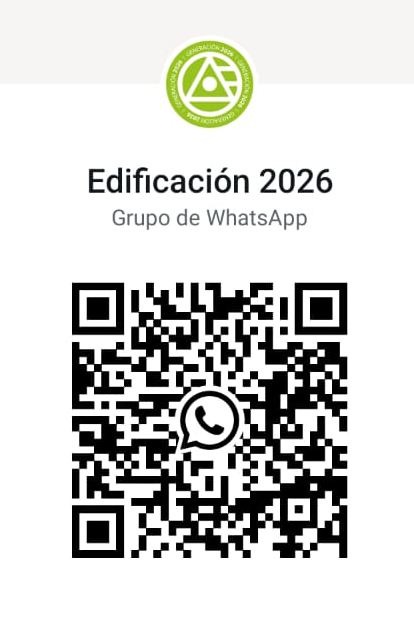 QR del grupo de WhatsApp de Edificación y Administración de Obras 2026